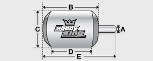 EMAX XA2212 1400KV Multirotor Brushless Motor cross-sections